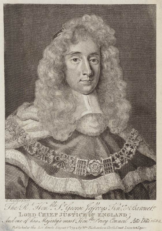 Sir George Jeffreys, walisischer Richter von Godfrey Kneller