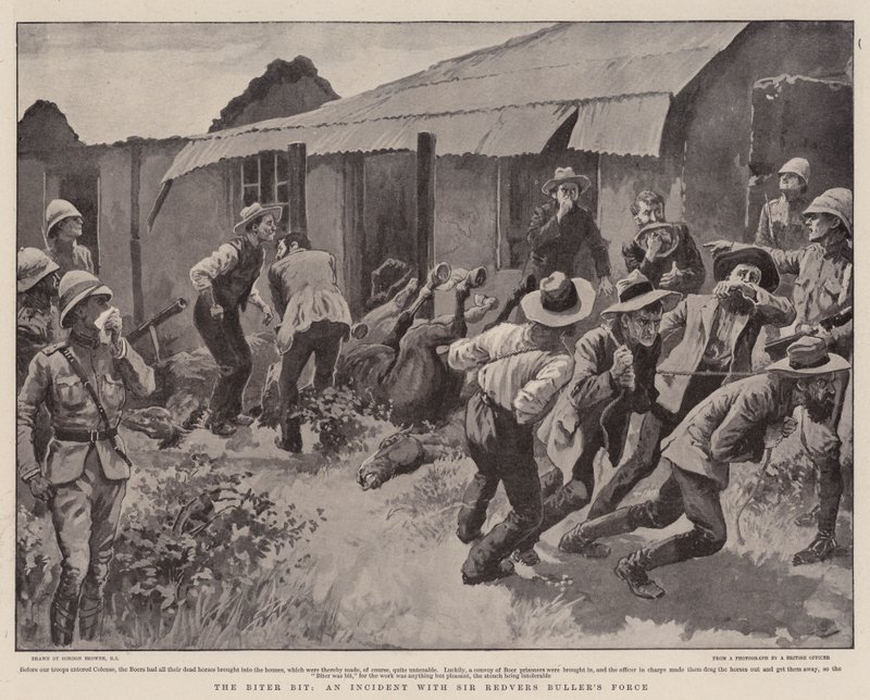 A Biter Bit, ein Vorfall mit der Truppe von Sir Redvers Buller von Gordon Frederick Browne