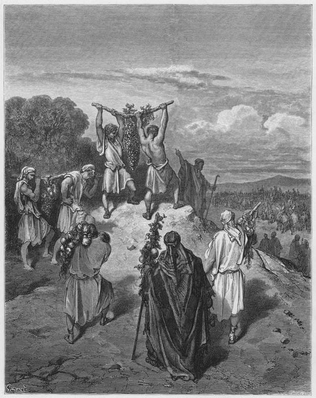 Rückkehr der Spione aus dem Gelobten Land von Gustave Dore