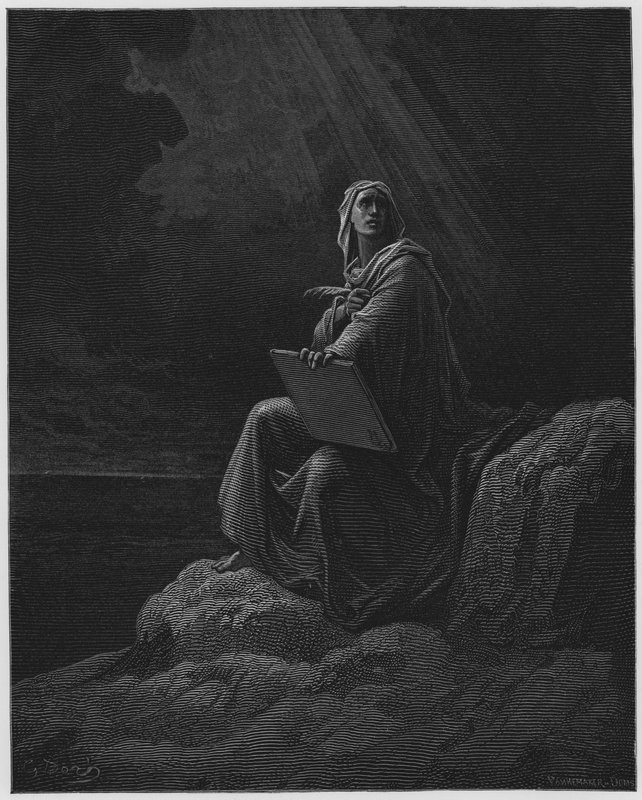 Johannes auf Patmos von Gustave Dore