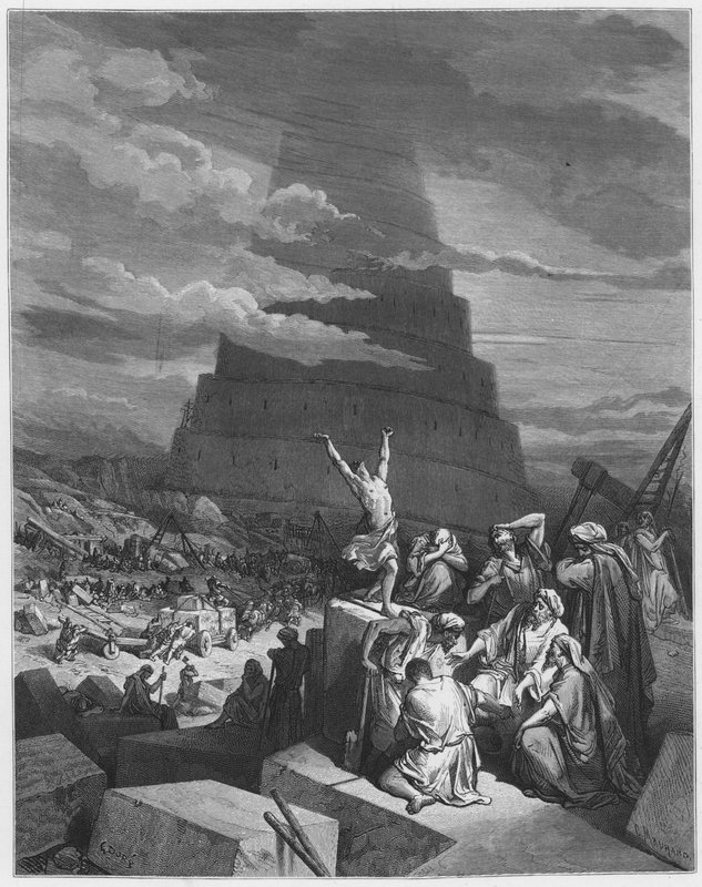 Die Verwirrung der Sprachen von Gustave Dore