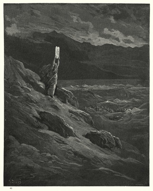Illustration für Miltons Paradise Lost, Buch XII, Zeilen 236-238 von Gustave Dore