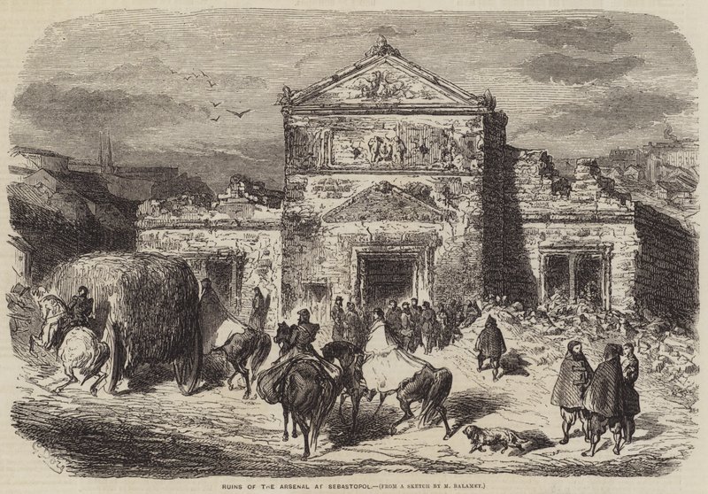 Ruinen des Arsenals in Sewastopol von Gustave Dore