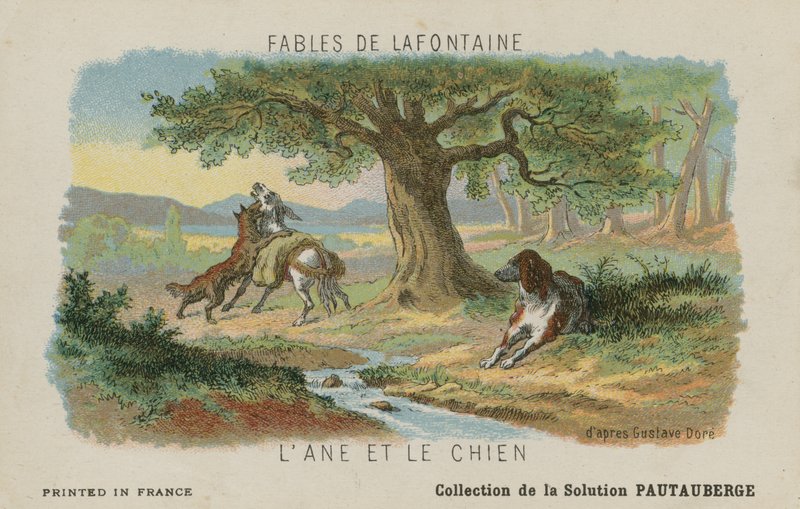 Der Esel und der Hund von Gustave Dore