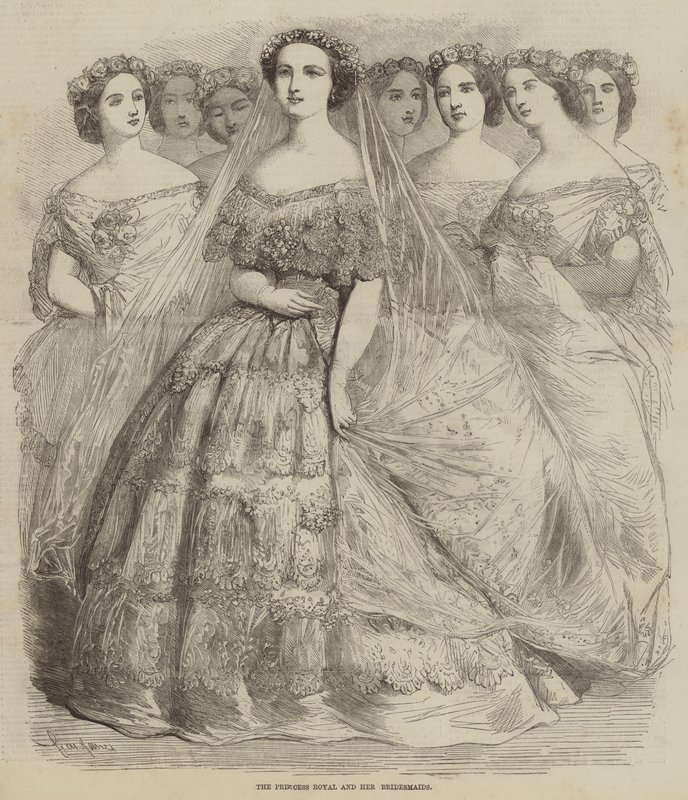 Die Prinzessin Royal und ihre Brautjungfern von Gustave Janet