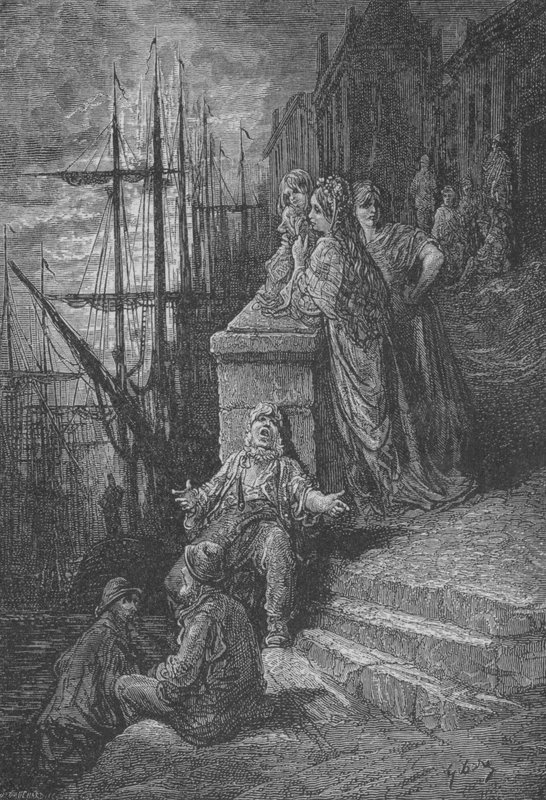 Seefahrerfamilie von Gustave after Dore