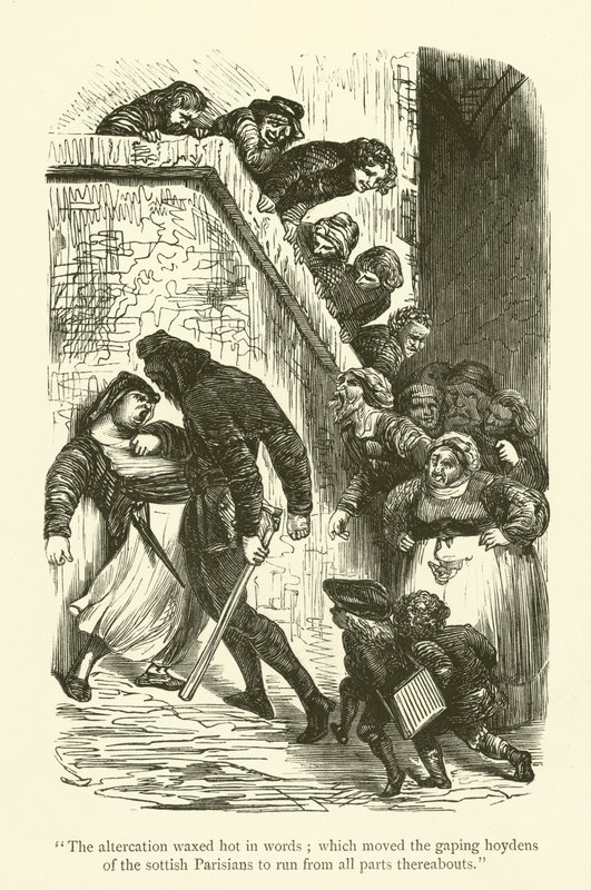 Illustration für die Werke von Rabelais von Gustave after Dore