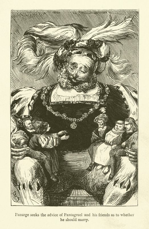 Illustration für die Werke von Rabelais von Gustave after Dore