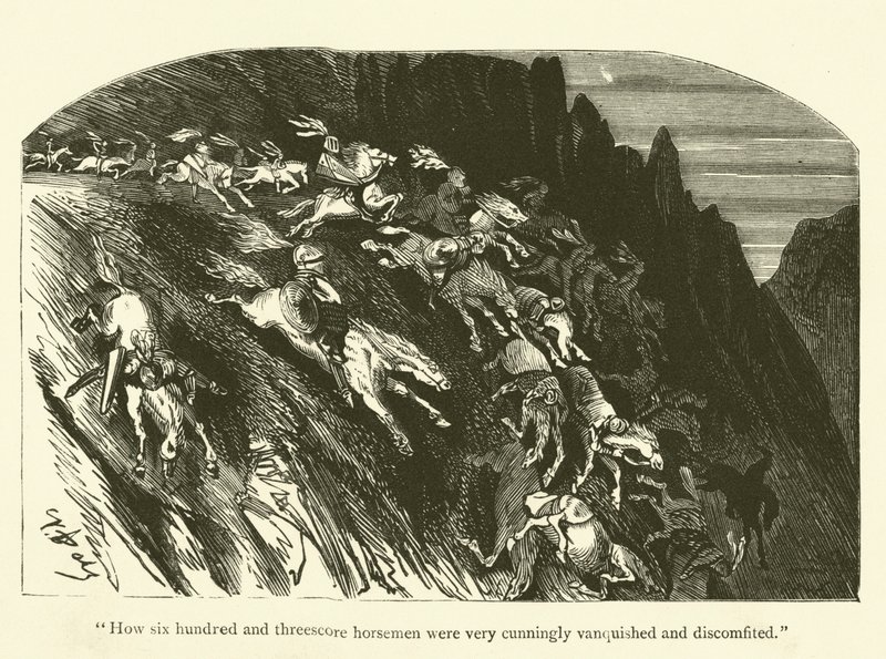 Illustration für die Werke von Rabelais von Gustave after Dore