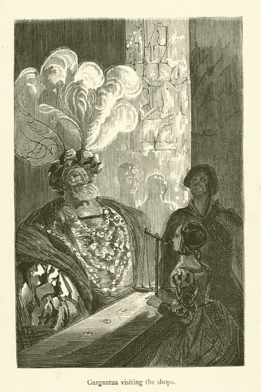 Illustration für die Werke von Rabelais von Gustave after Dore