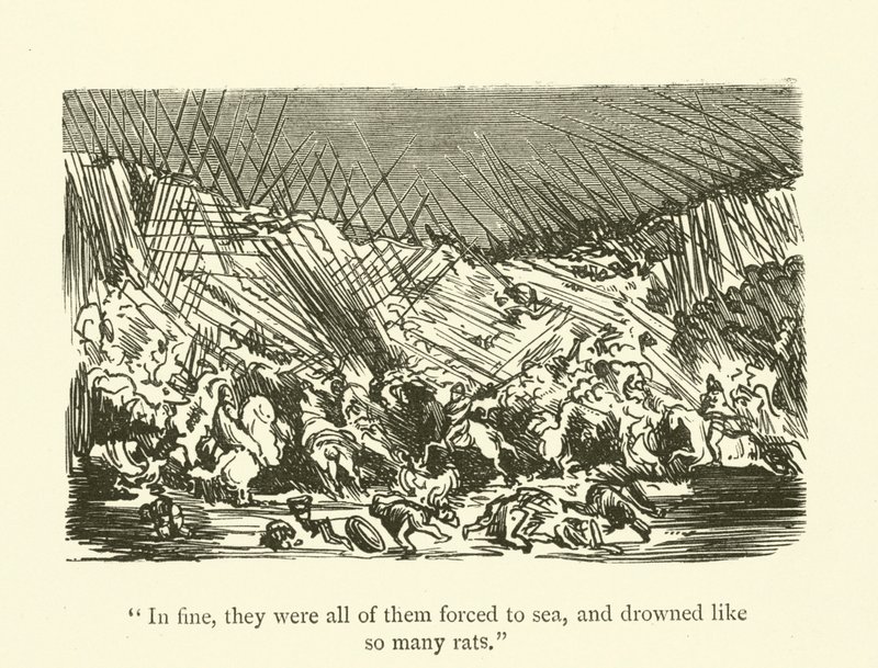 Illustration für die Werke von Rabelais von Gustave after Dore