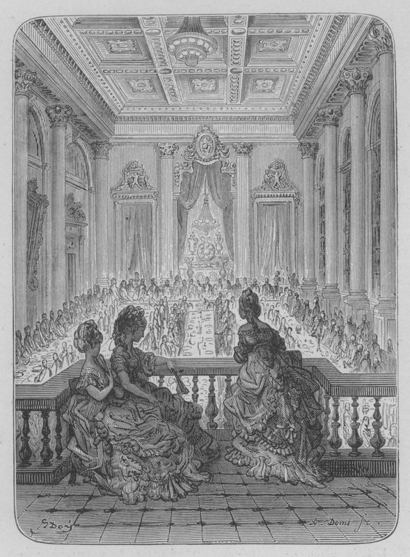 Das Abendessen der Goldschmiede von Gustave after Dore
