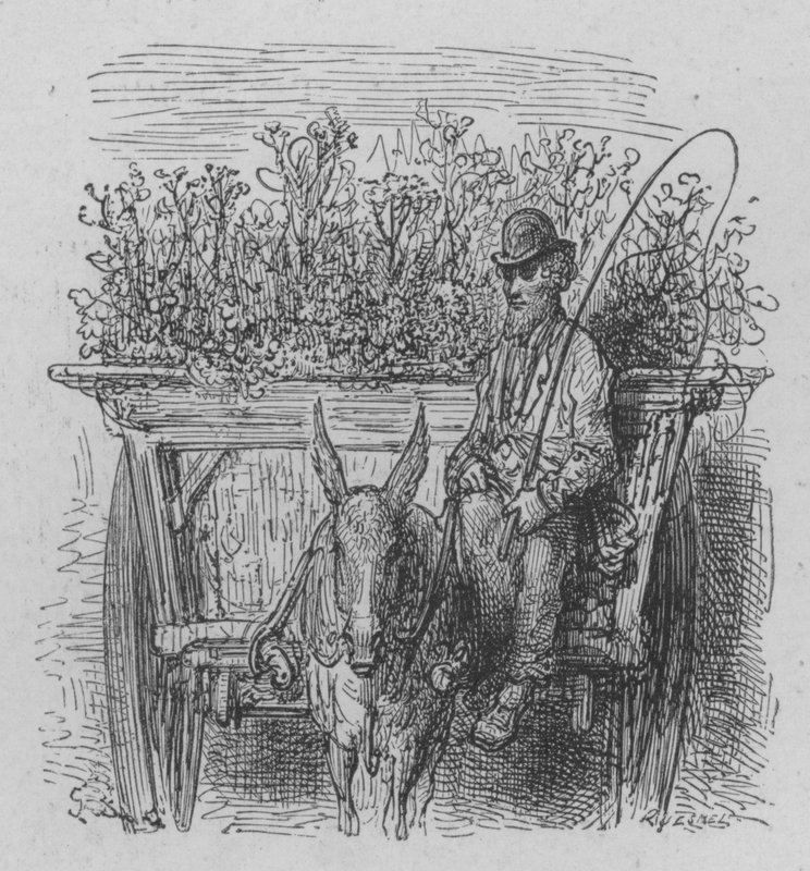 Der Blumenverkäufer von Gustave after Dore