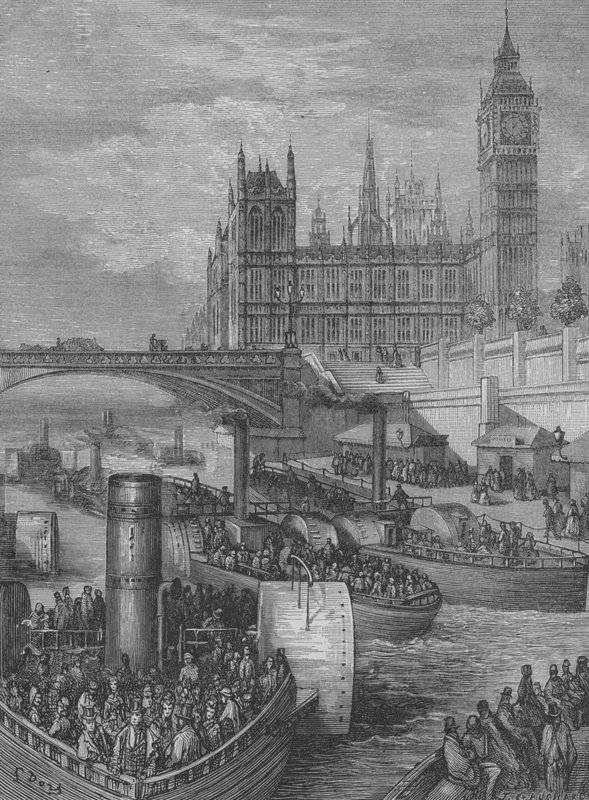 Regatten, Der Start von Gustave after Dore