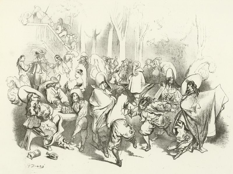 Nach Richelieus Dekret gegen das Duellieren (Gravur) von Gustave Dore