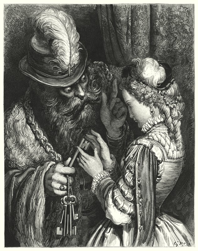 La Barbe-Bleue; Blaubart von Gustave Dore