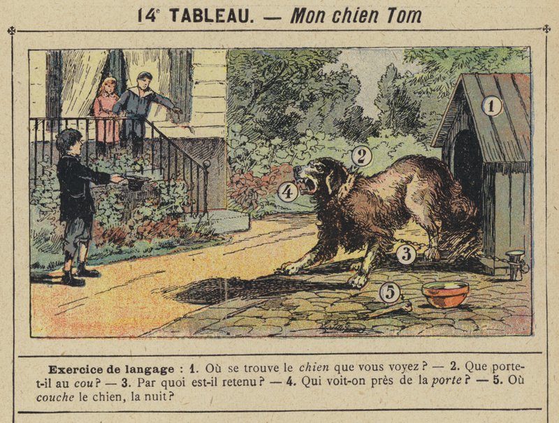 Mein Hund Tom (Farblithografie) von Gustave Fraipont