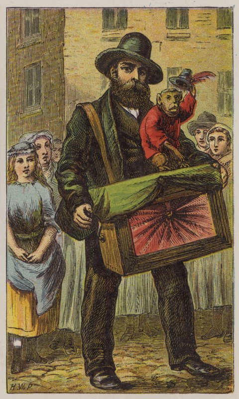 Leierkastenmann von H.W. (after) Petherick