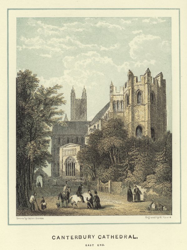 Canterbury Cathedral, Ostende von Hablot Knight Browne