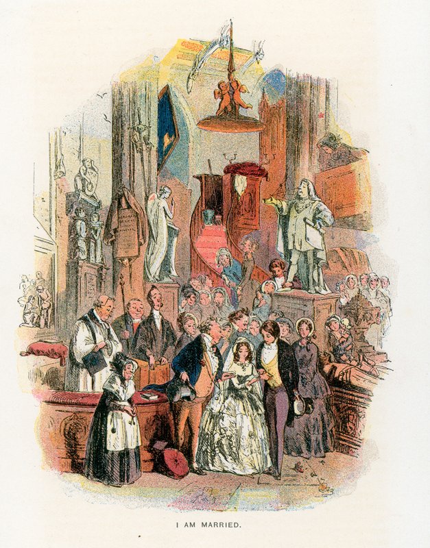 Illustration für David Copperfield von Hablot Knight Browne