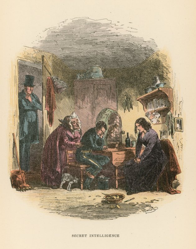Illustration für Dombey und Sohn von Hablot Knight Browne