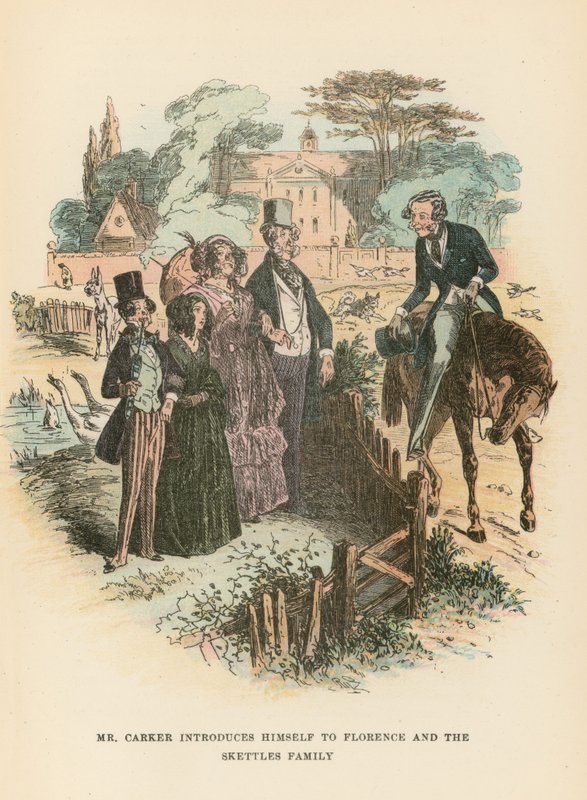 Illustration für Dombey und Sohn von Hablot Knight Browne