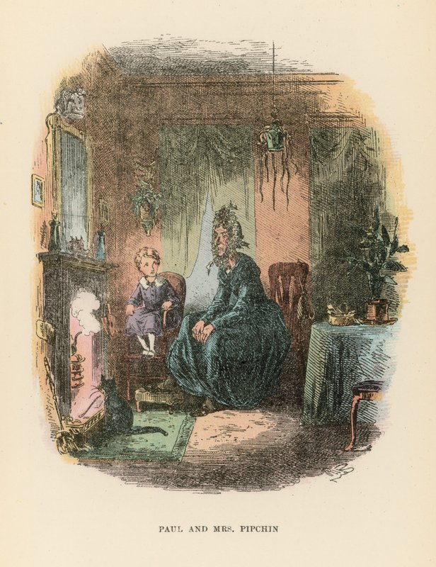 Illustration für Dombey und Sohn von Hablot Knight Browne