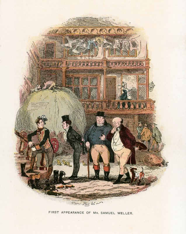 Illustration für die Pickwick-Papiere von Hablot Knight Browne