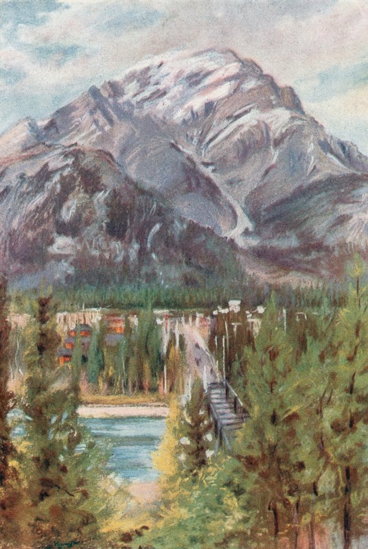 Cascade Mountain, Banff von Harold Copping