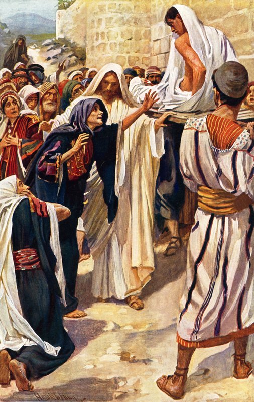 Die Witwe von Nain von Harold Copping