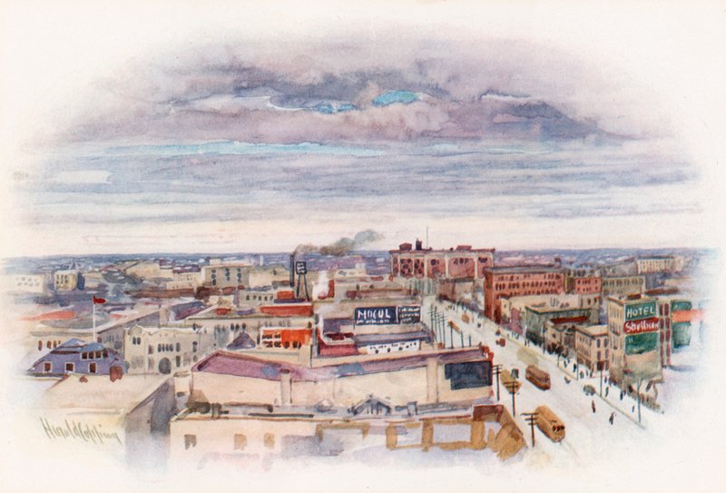 Winnipeg, von den Union Bank Buildings von Harold Copping