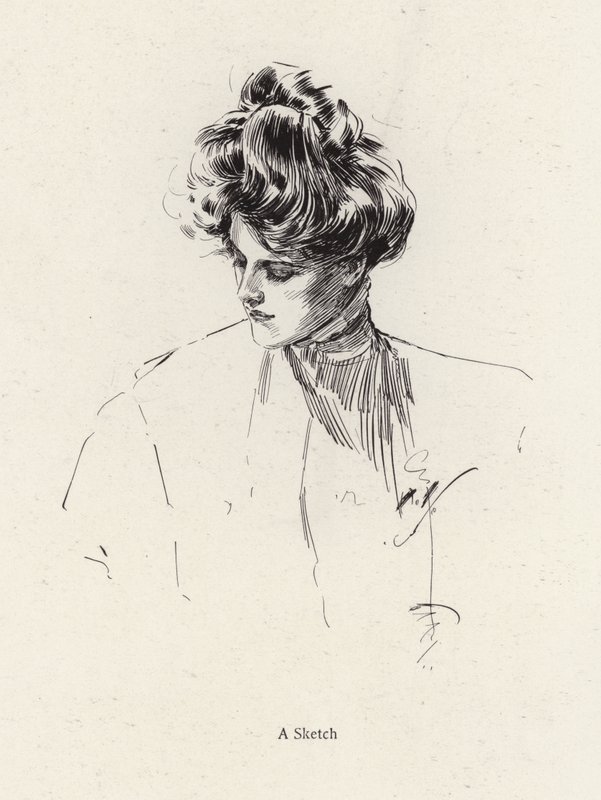 Porträt einer Frau von Harrison Fisher