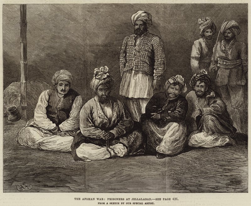 Der Afghanische Krieg, Gefangene in Jellalabad von Harry Furniss