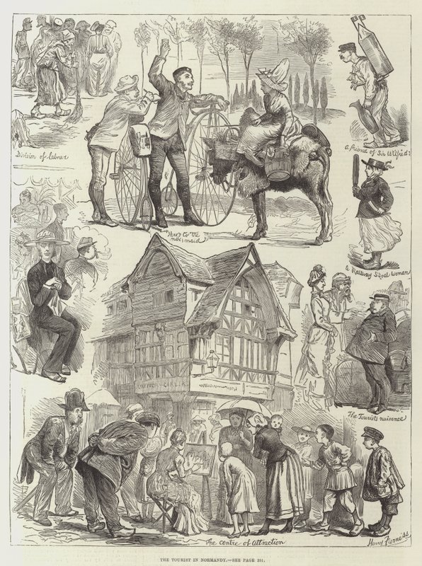 Der Tourist in der Normandie von Harry Furniss