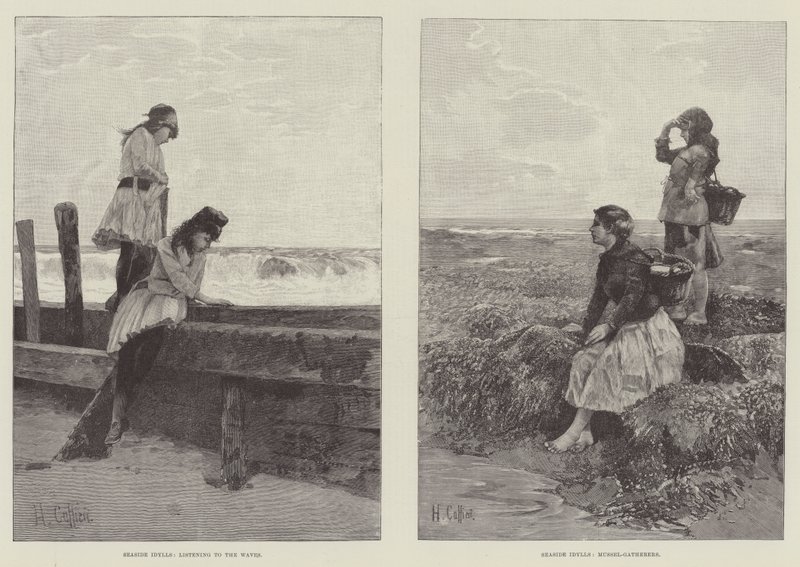 Idyllen am Meer von Hector Caffieri