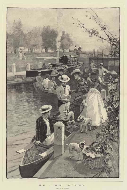 Den Fluss hinauf von Hector Caffieri