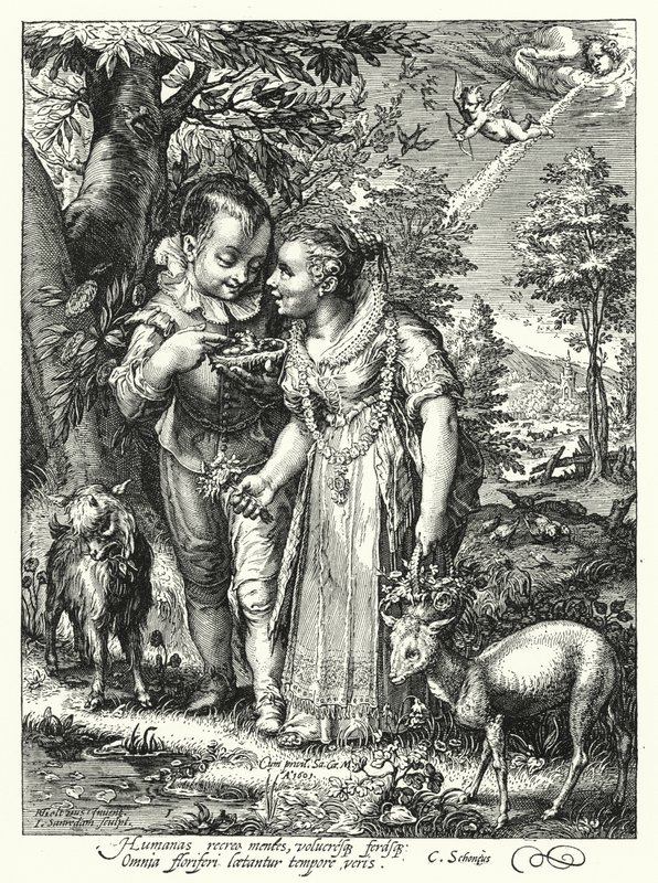 Frühling von Hendrik (after) Goltzius