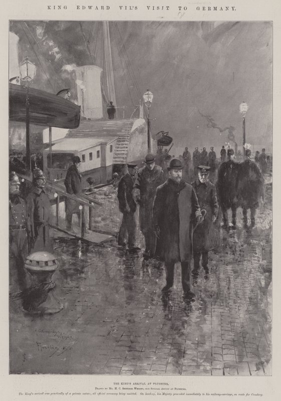 König Edward VII. besucht Deutschland von Henry Charles Seppings Wright