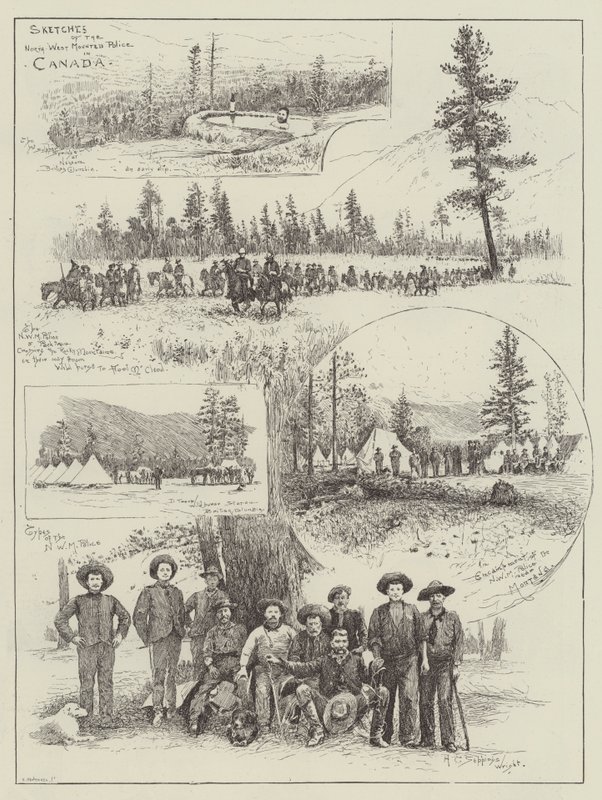 Skizzen der Nordwest-Mounted Police in Kanada von Henry Charles Seppings Wright