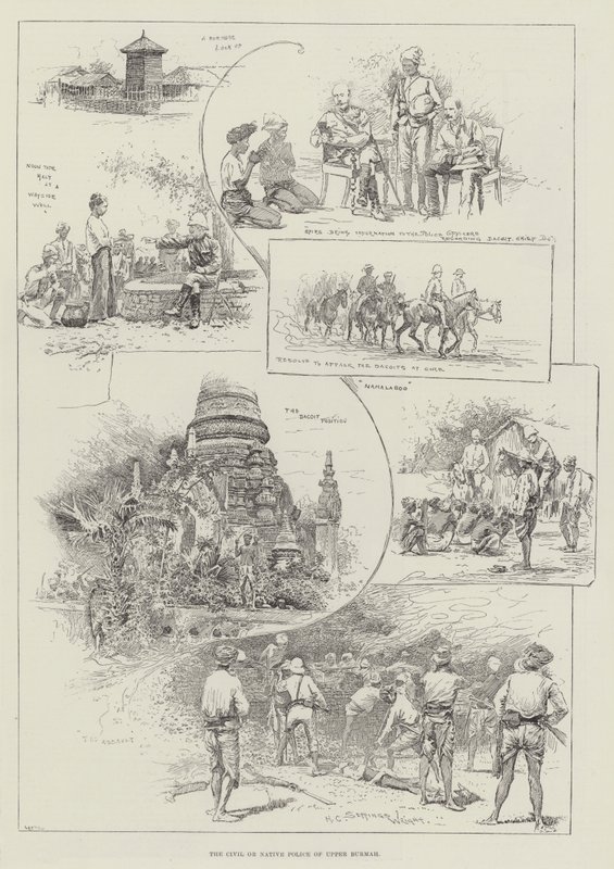 Die Zivil- oder Eingeborenenpolizei von Oberburma von Henry Charles Seppings Wright