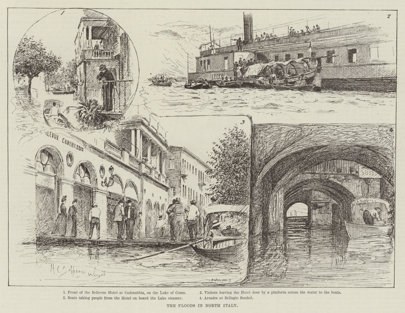 Die Überschwemmungen in Norditalien von Henry Charles Seppings Wright