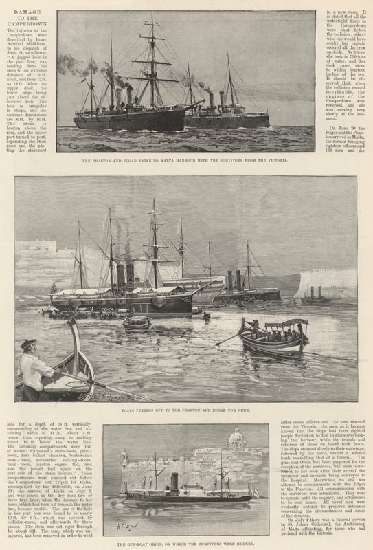 Der Verlust der Victoria von Henry Charles Seppings Wright