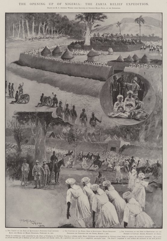 Die Eröffnung Nigerias, die Zaria-Entlastungsexpedition von Henry Charles Seppings Wright