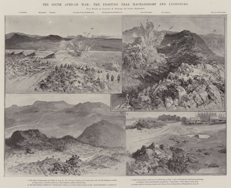 Der Südafrikanische Krieg, die Kämpfe bei Machadodorp und Lydenburg von Henry Charles Seppings Wright