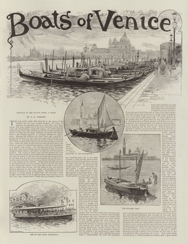 Boote von Venedig von Henry Edward Tidmarsh