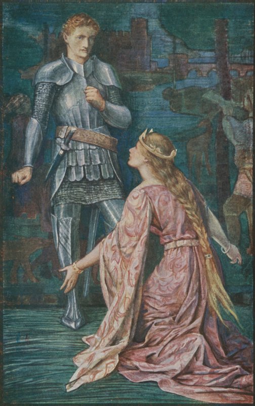 Guenevere und Sir Bors von Henry Justice Ford