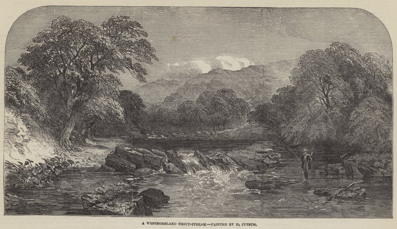 Ein Forellenbach in Westmoreland von Henry Jutsum