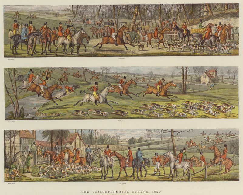 Die Leicestershire-Decken, 1820 von Henry Thomas Alken