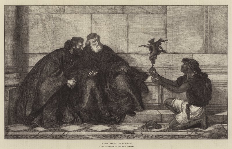 Von Naxos, in der Ausstellung der Royal Academy von Henry Wallis