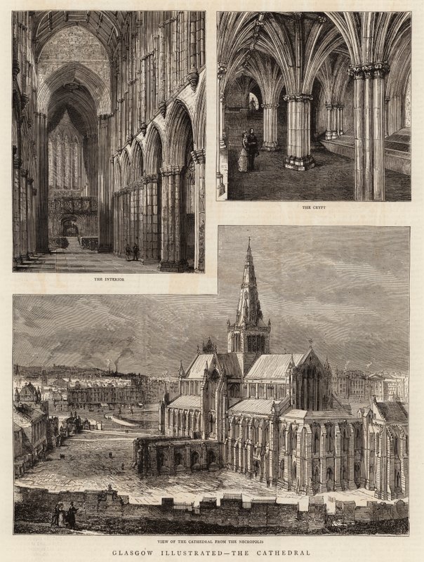 Glasgow illustriert, die Kathedrale von Henry William Brewer
